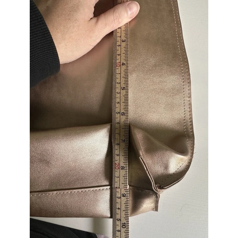 Shiseido Ginza Tokyo Metallic Rose Gold Tote Bag with Tassel NWOT
